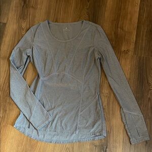 Athleta Gray Long Sleeve Top